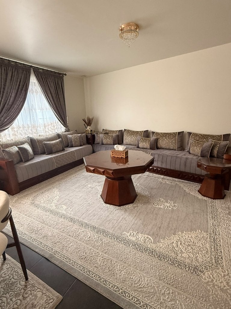 Salon Marocain + Tables, Maison & Meubles, Enlèvement, Comme neuf, Bois, Marocaine
