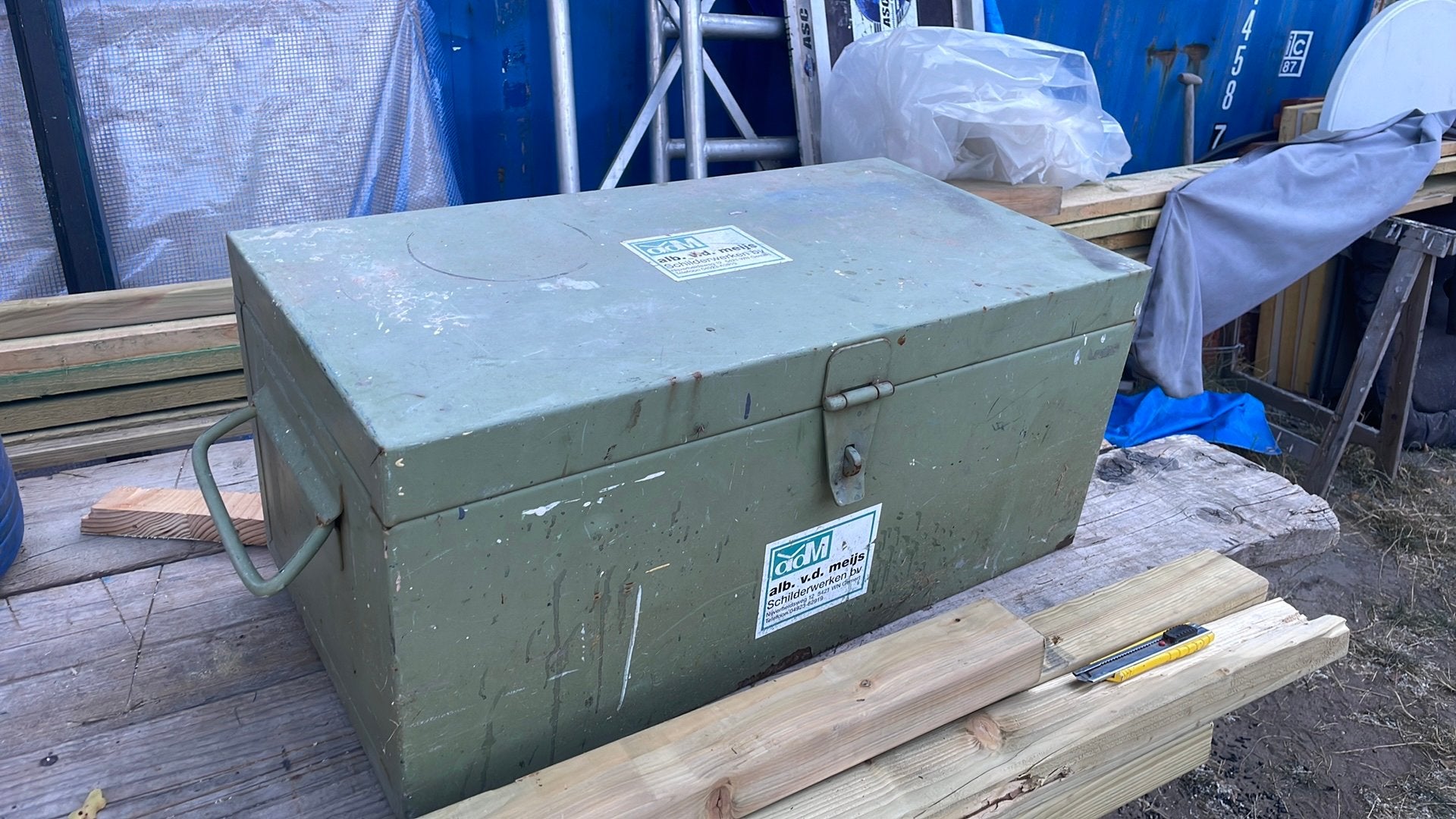 Betra metalen gereedschap kist, Ophalen, Gebruikt