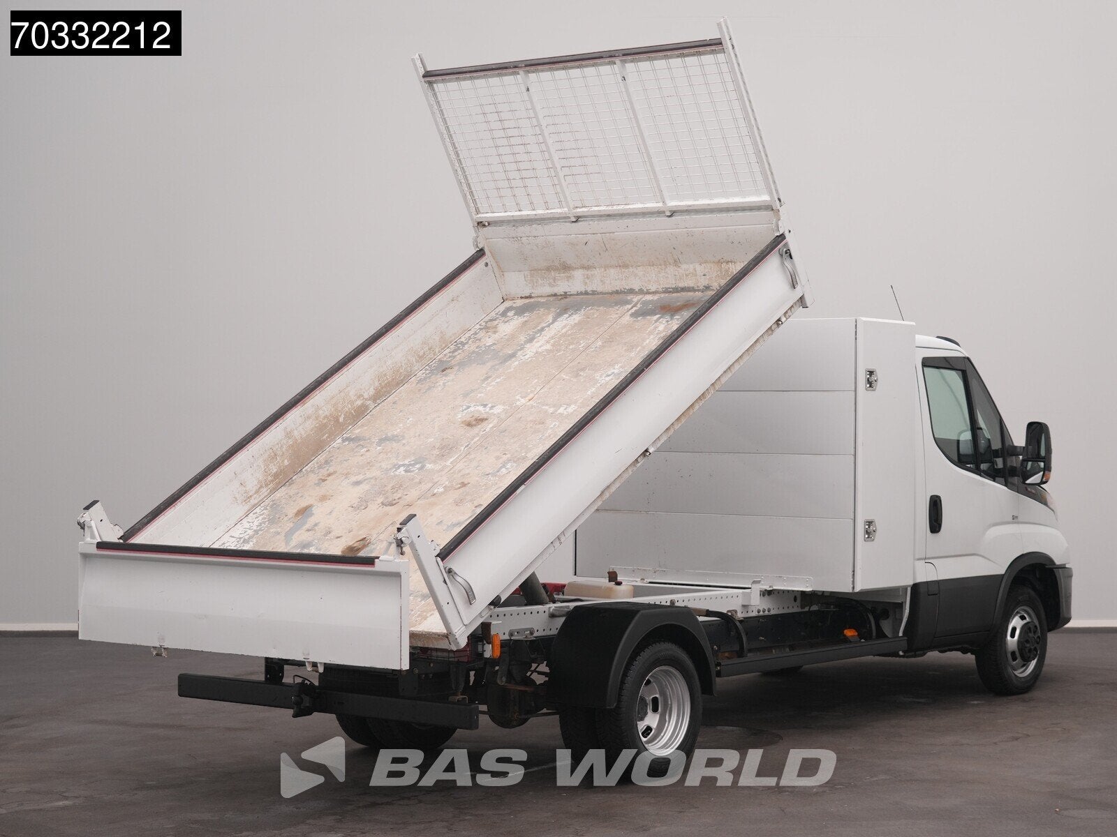 Iveco Daily 35C16 3.0L Kipper met Kist Dubbellucht 3,5t Trek, Stof, Gebruikt, Euro 6, 4 cilinders