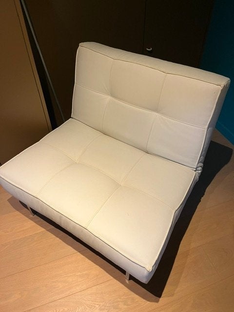 zetel, Ophalen, 100 tot 125 cm, Zo goed als nieuw, Rechte bank