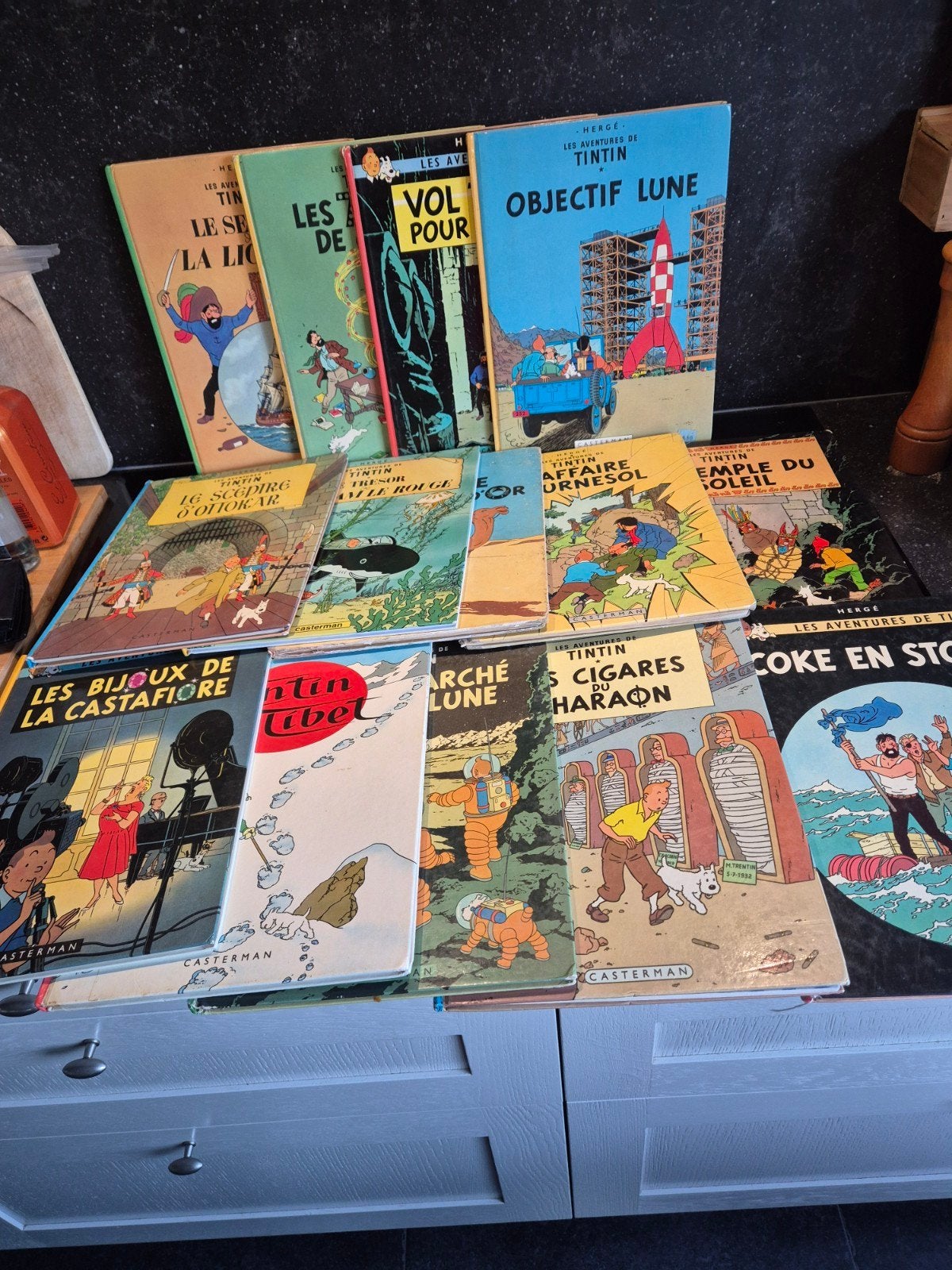 tintin français, Plusieurs BD, Enlèvement ou Envoi, Hergé