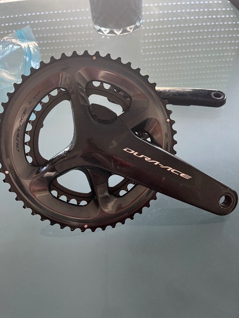 Dura-ace dubbelzijdige powermeter, Ophalen of Verzenden, Gebruikt, Crankstel of Pedalen, Shimano