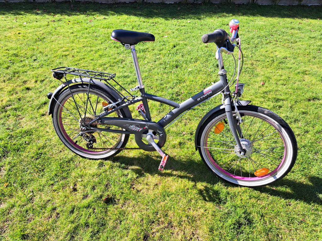 20 inch Meisjesfiets merk B’Twin, Autres marques, Vitesses, 18 à 20 pouces, Femmes