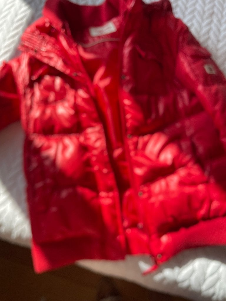 winterjas, Kleding | Dames, Ophalen of Verzenden, Zo goed als nieuw, Maat 38/40 (M), Rood