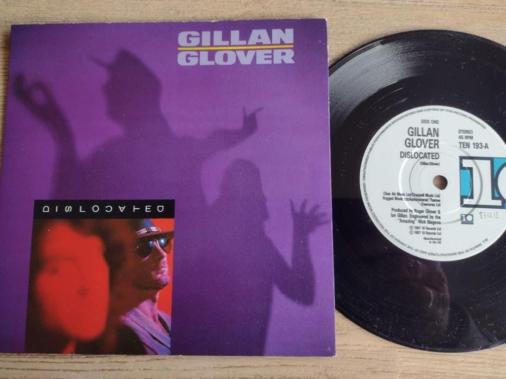 7" single: GILLAN/GLOVER: DISLOCATED (DEEP PURPLE) 1987, Ophalen of Verzenden, Zo goed als nieuw, Rock en Metal