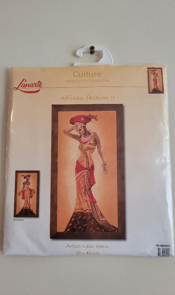 Lanarte Borduurpakket African fashion II Cross Stitch kit, Hobby en Vrije tijd, Ophalen, Nieuw, Handborduren, Borduurpakket