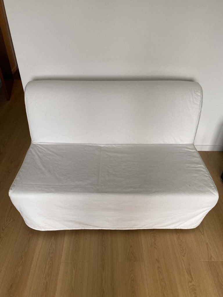 Canapé convertible blanc IKEA, Maison & Meubles, Enlèvement, Comme neuf