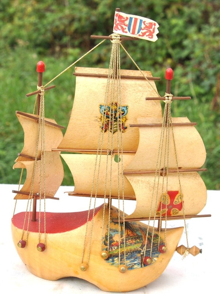 décoration sabot bateau en bois vintage, Enlèvement ou Envoi