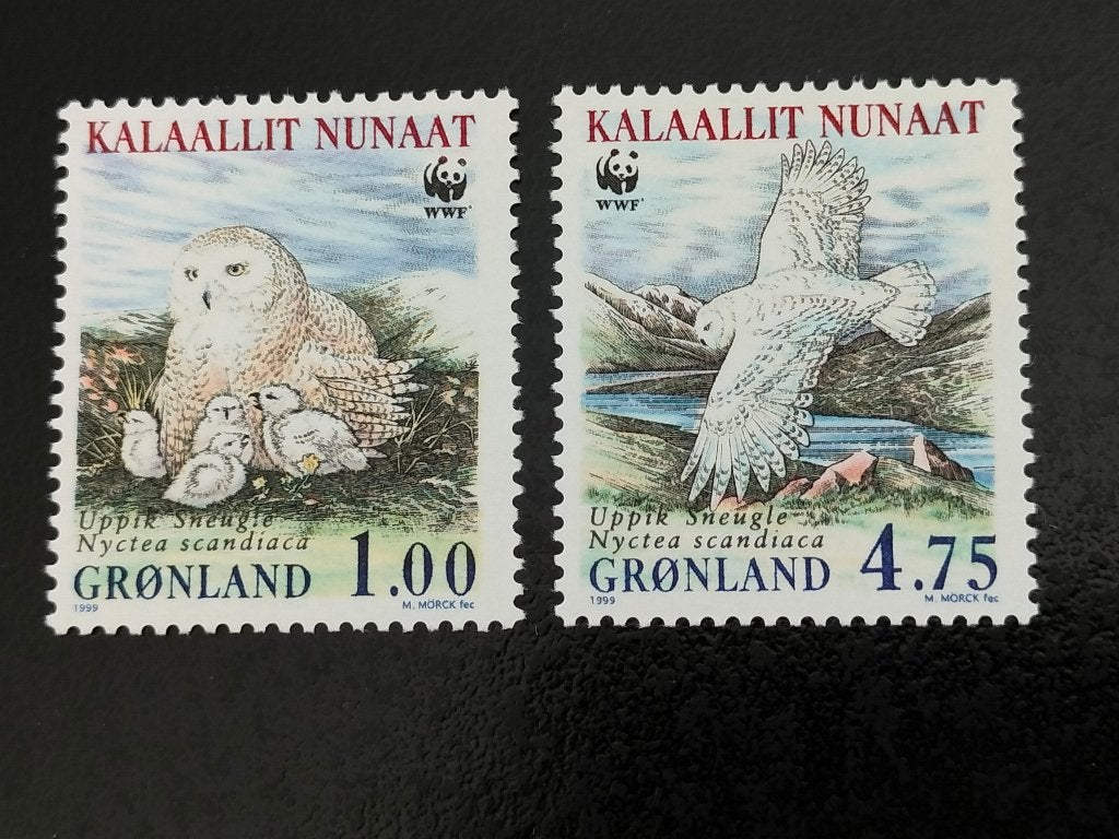 Groenland 1999 - oiseaux, harfang des neiges **, Envoi, Danemark, Non oblitéré