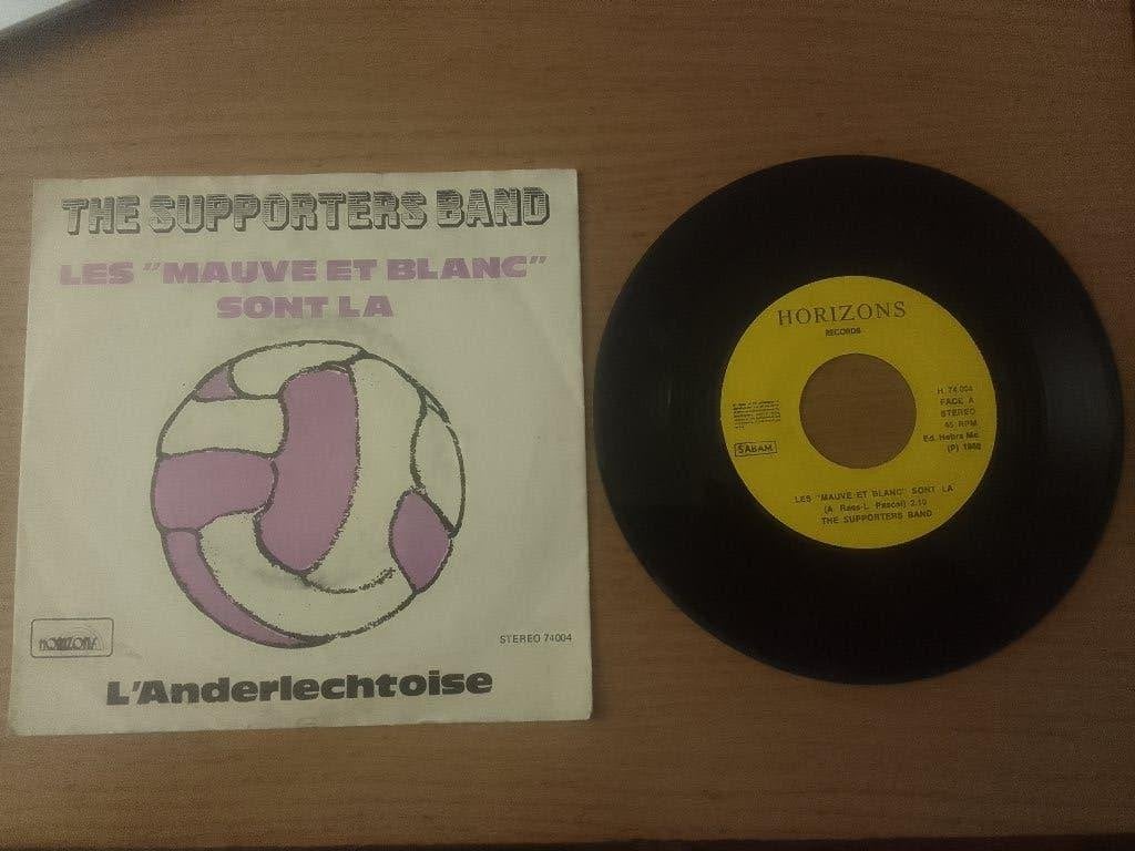 45T The Supporters Band - Les "Mauve Et Blanc" Sont Là 1980, CD & DVD, Vinyles Singles, Envoi, Utilisé, Single