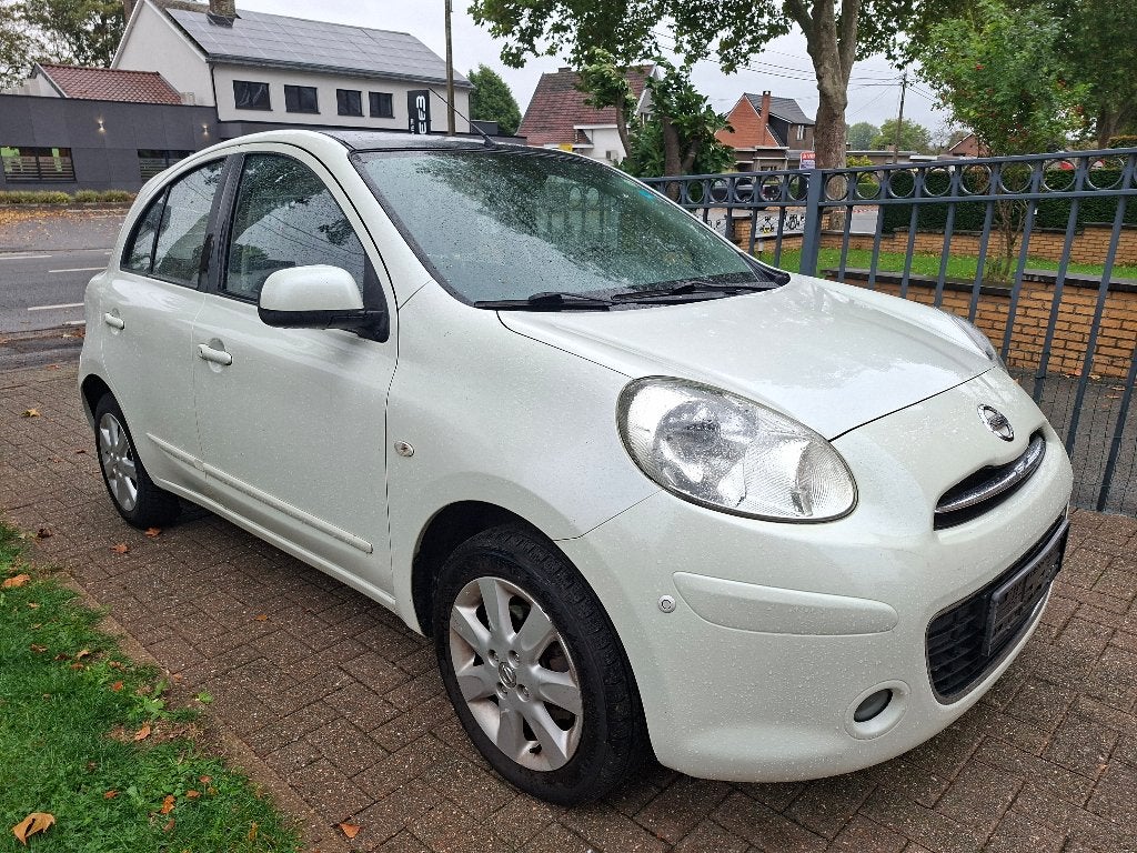 Nissan Micra 1.2i/2011/Clim/GPS/5ptes/Toit Pano/Garantie 1an, Auto's, Voorwielaandrijving, Euro 5, Stof, 4 cilinders