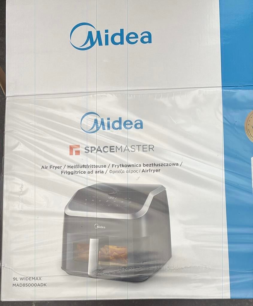 Airfryer Midea MAD85000ADK Heteluchtfriteuse 9 l, Electroménager, Friteuses à air, Enlèvement, Comme neuf