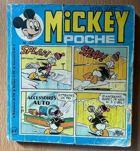 3 + 2 MICKEY POCHE 32, 33 EN 43 MICKEY MOUSE DONALD DUCK, Gelezen, Walt Disney, Ophalen of Verzenden, Meerdere stripboeken