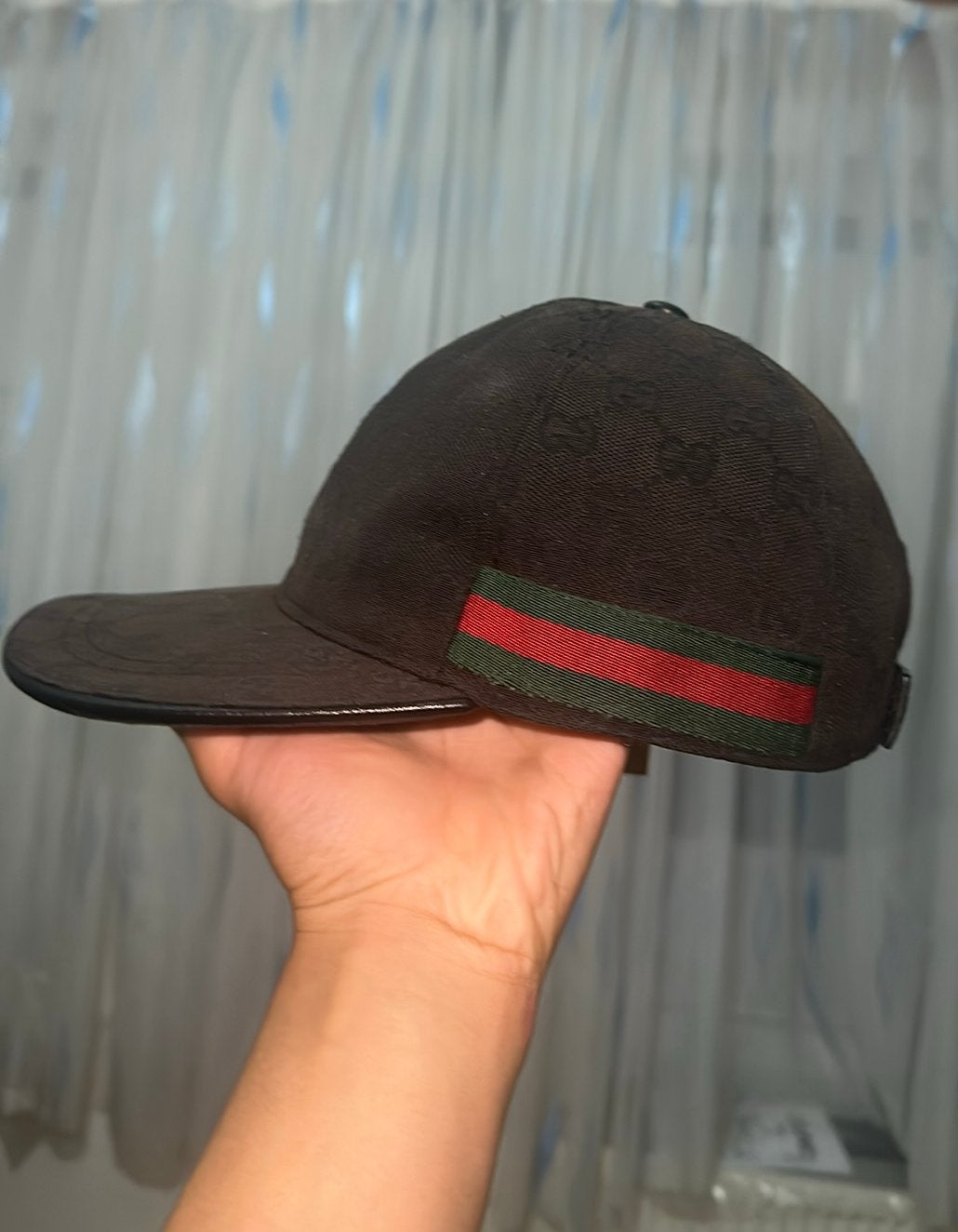 Real Gucci zwarte petmaat/M58cm, Kleding | Heren, Ophalen of Verzenden, Gedragen, 57 cm (M, 7⅛ inch) of minder, Pet