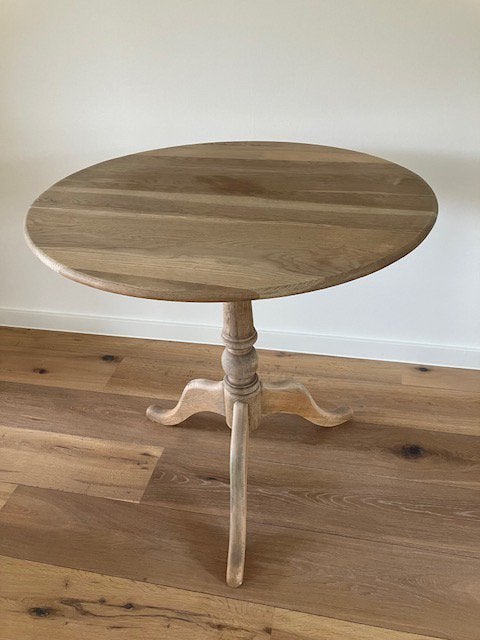 Rond houten tafeltje, Ophalen, Gebruikt, Rond