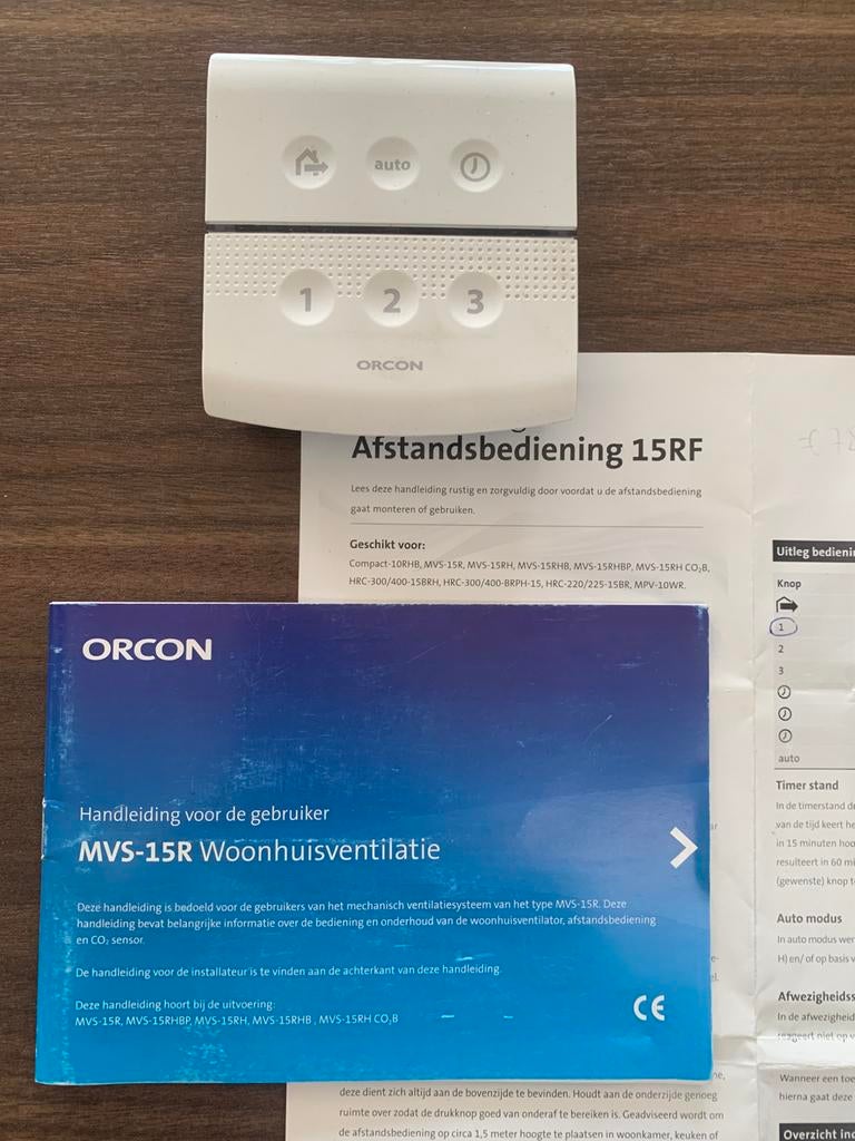 Gezocht 2de hands Afstandsbediening 15RF Orcon, Doe-het-zelf en Bouw, Ventilatie en Afzuiging, Ophalen, Zo goed als nieuw