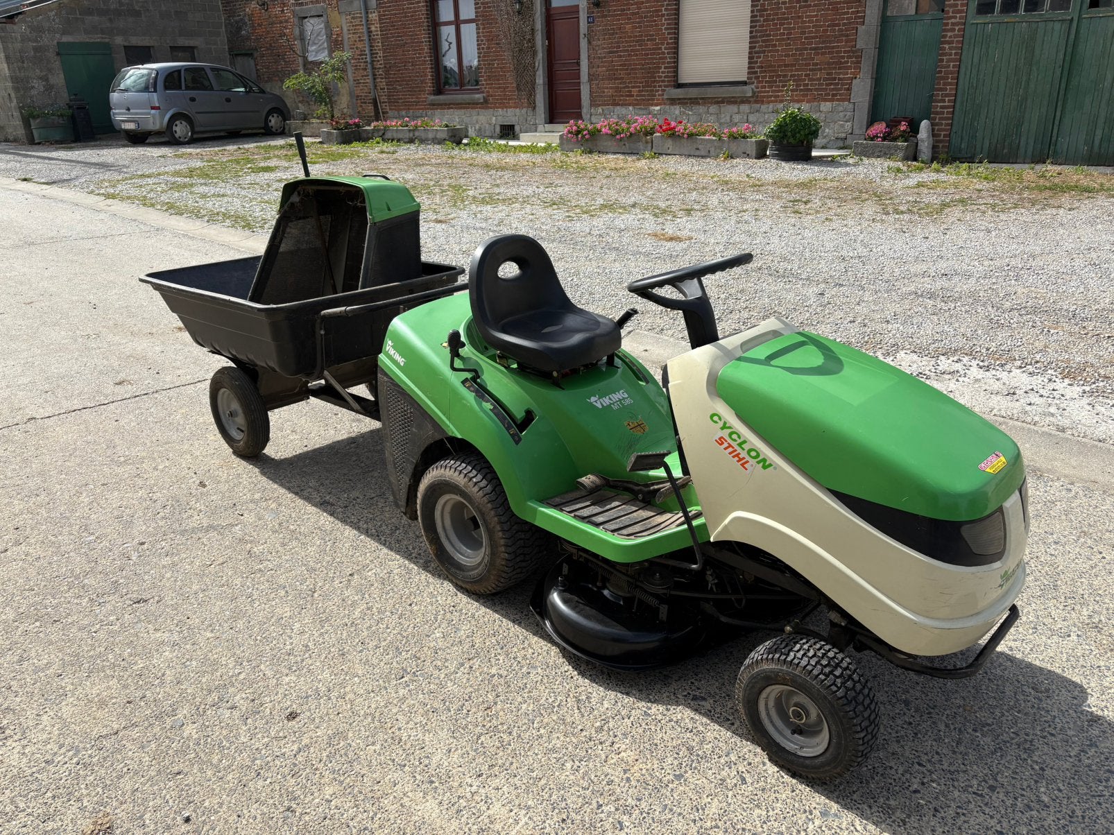 Tracteur tondeuse viking mt585, Enlèvement, Comme neuf, Démarrage électrique, 90 à 120 cm