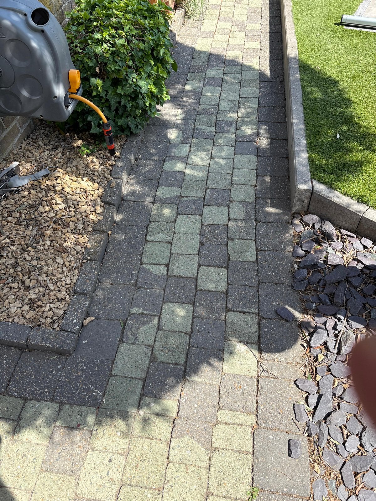 Getrommelde groen/ grijze klinkers, Ophalen, Gebruikt, Klinkers, 10 m² of meer