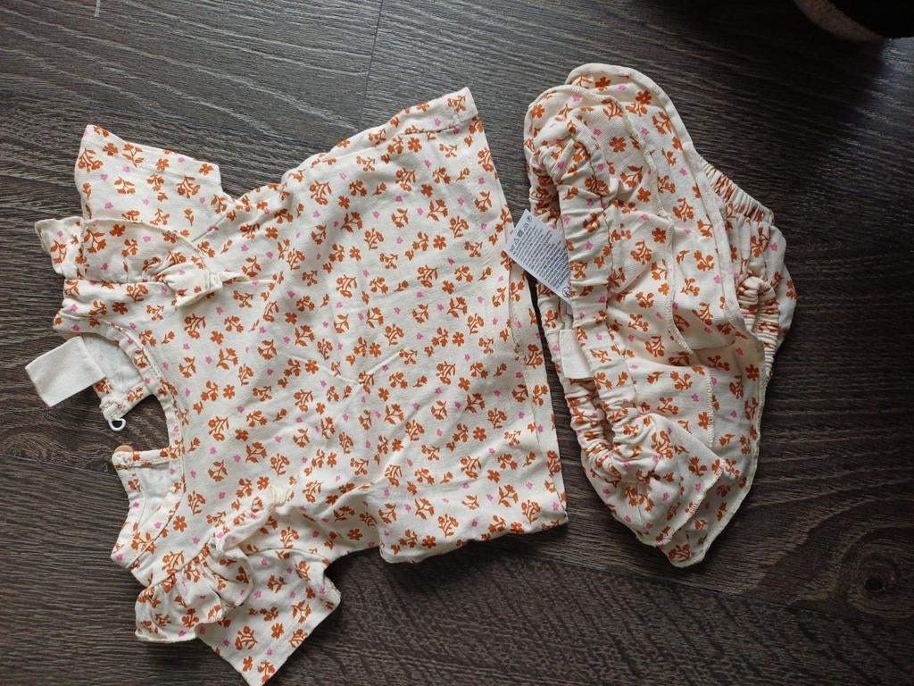 Zomers Setje, Enfants & Bébés, Vêtements de bébé | Taille 56, Enlèvement ou Envoi, Comme neuf, Pantalon