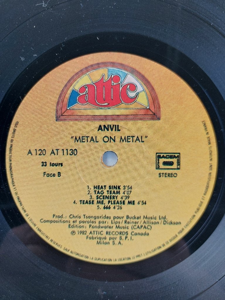Anvil - Metal On Metal, LP, Metal, Gebruikt, Ophalen of Verzenden