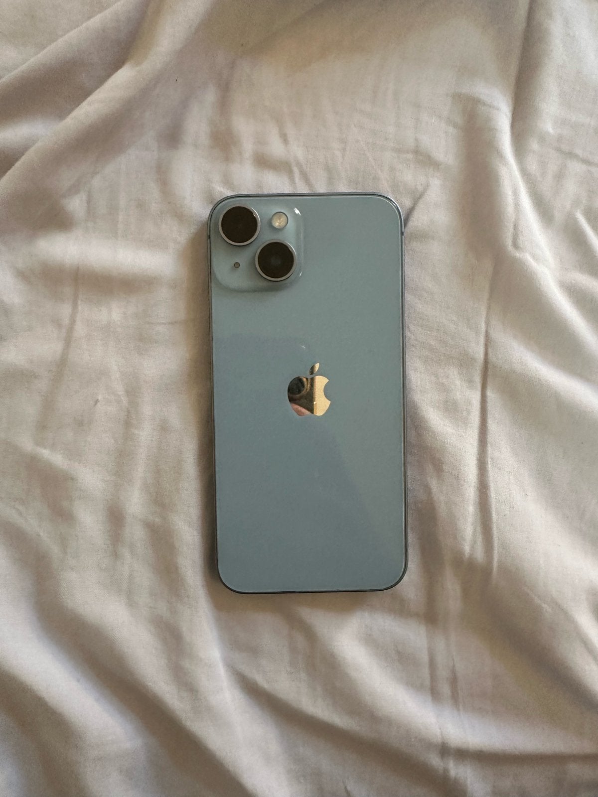 iPhone 14 128GB Blauw - incl. doos, hoesje & screenprotector, Enlèvement, Comme neuf, Protecteur d'écran