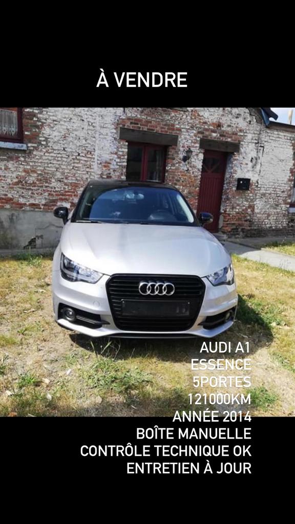 Audi A1 S-Line sportback, A1, Zwart, Zwart, Handgeschakeld