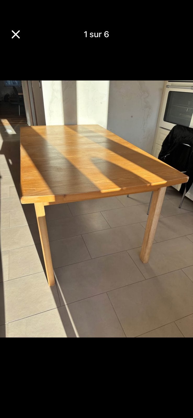 Table, Maison & Meubles, Tables | Tables à manger, Enlèvement, Utilisé, 50 à 100 cm, Rectangulaire