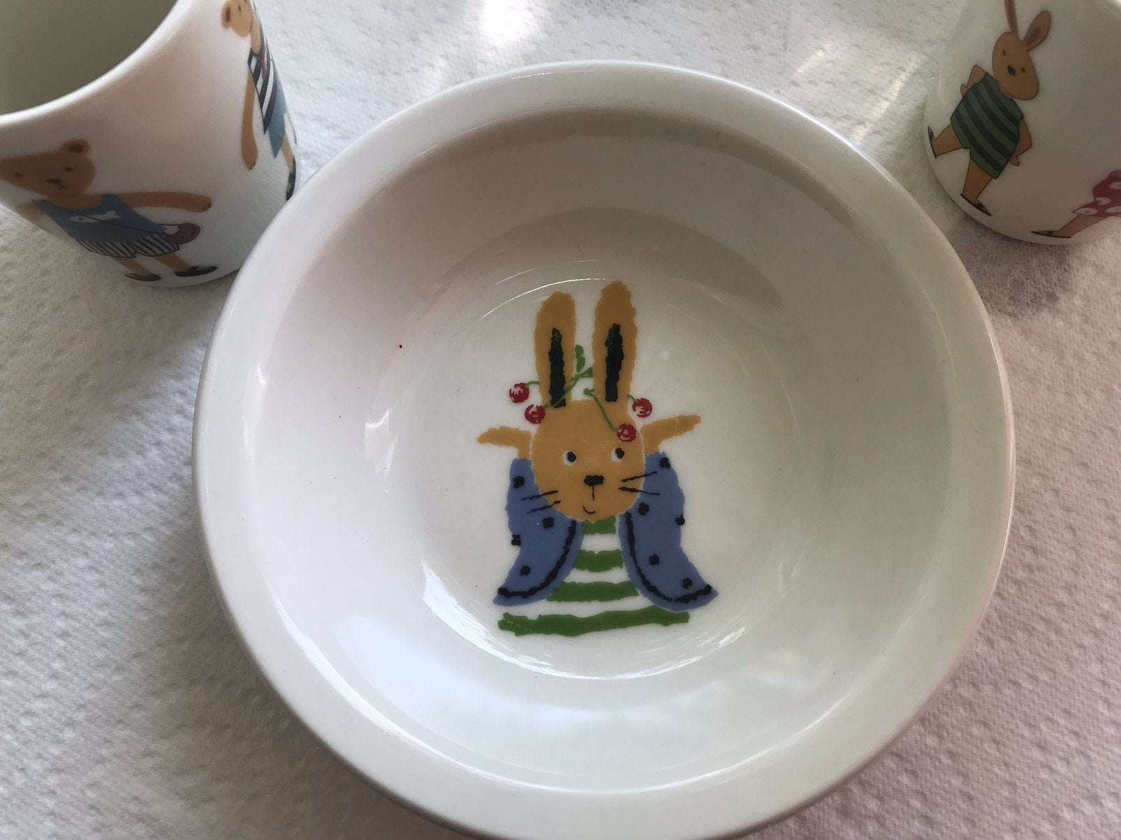 Klein diep vintage bordje CATIMINI, Ophalen of Verzenden, Zo goed als nieuw, Porselein