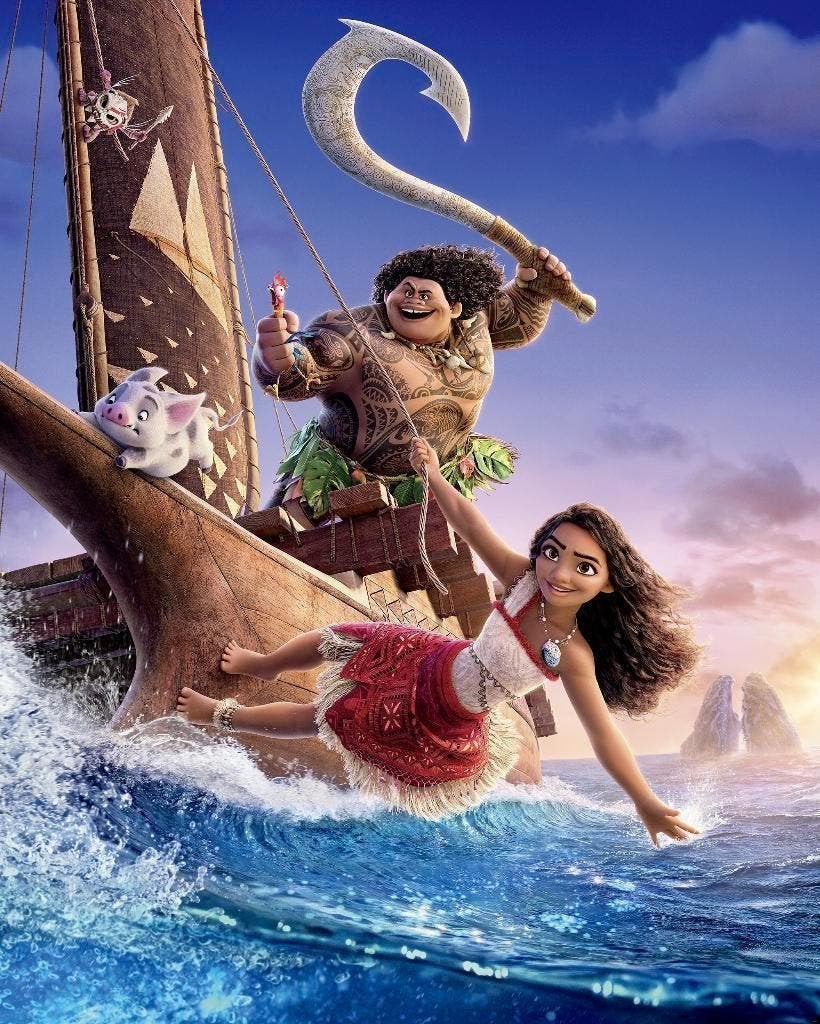 Vaiana Vlies Behang - 200x250 - Disney - Gratis Verzending, Envoi, Neuf, Décoration murale