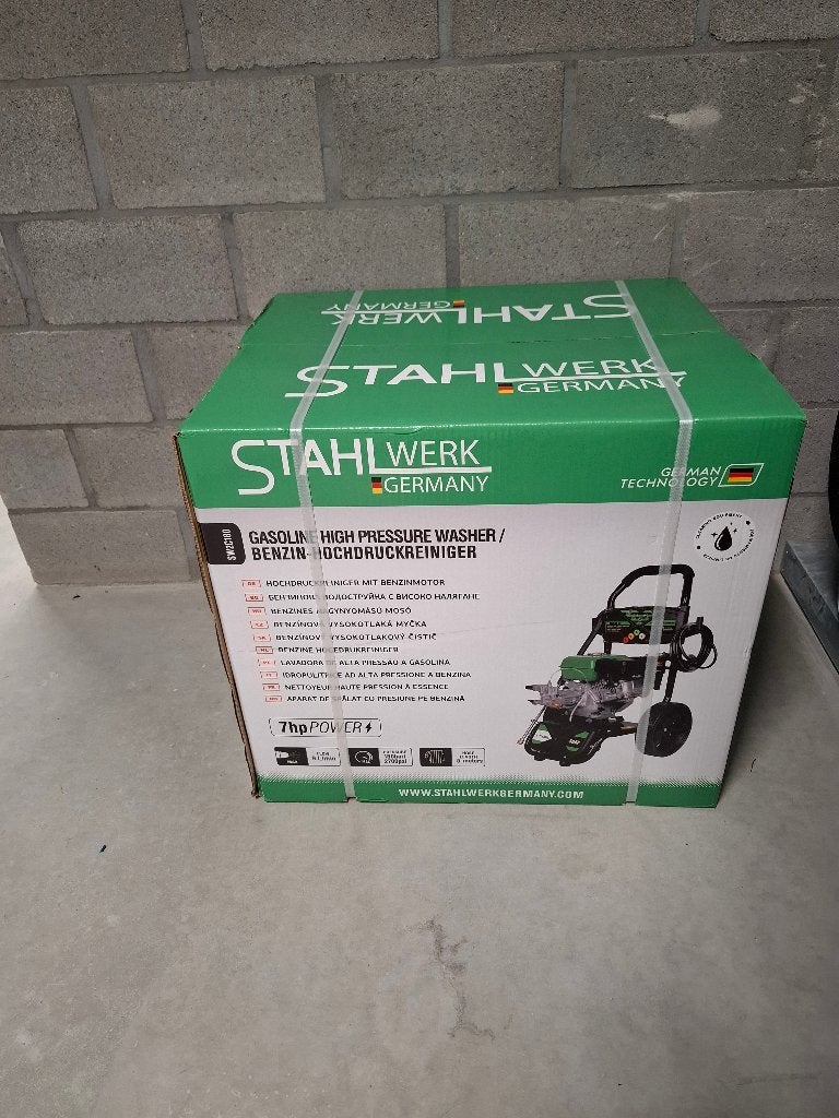 Benzin hogedrukreiniger, Tuin en Terras, Ophalen, Met regelbare waterdruk