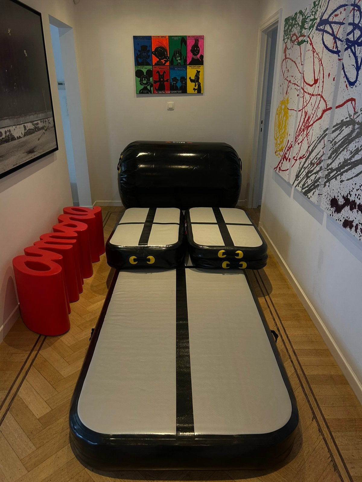 Airtrack Set (5-delig), Ophalen of Verzenden, Gebruikt, Grijs, Materiaal