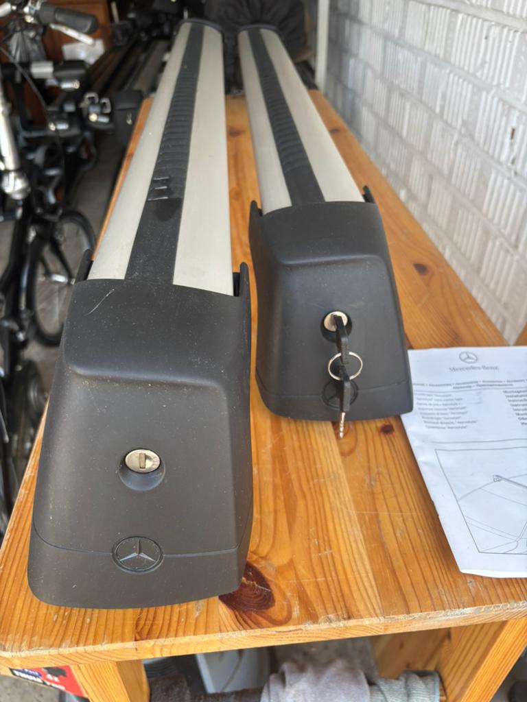 Originele dakdragers Mercedes C-klasse (W205) 2014-2021, Auto diversen, Dakdragers, Ophalen, Zo goed als nieuw