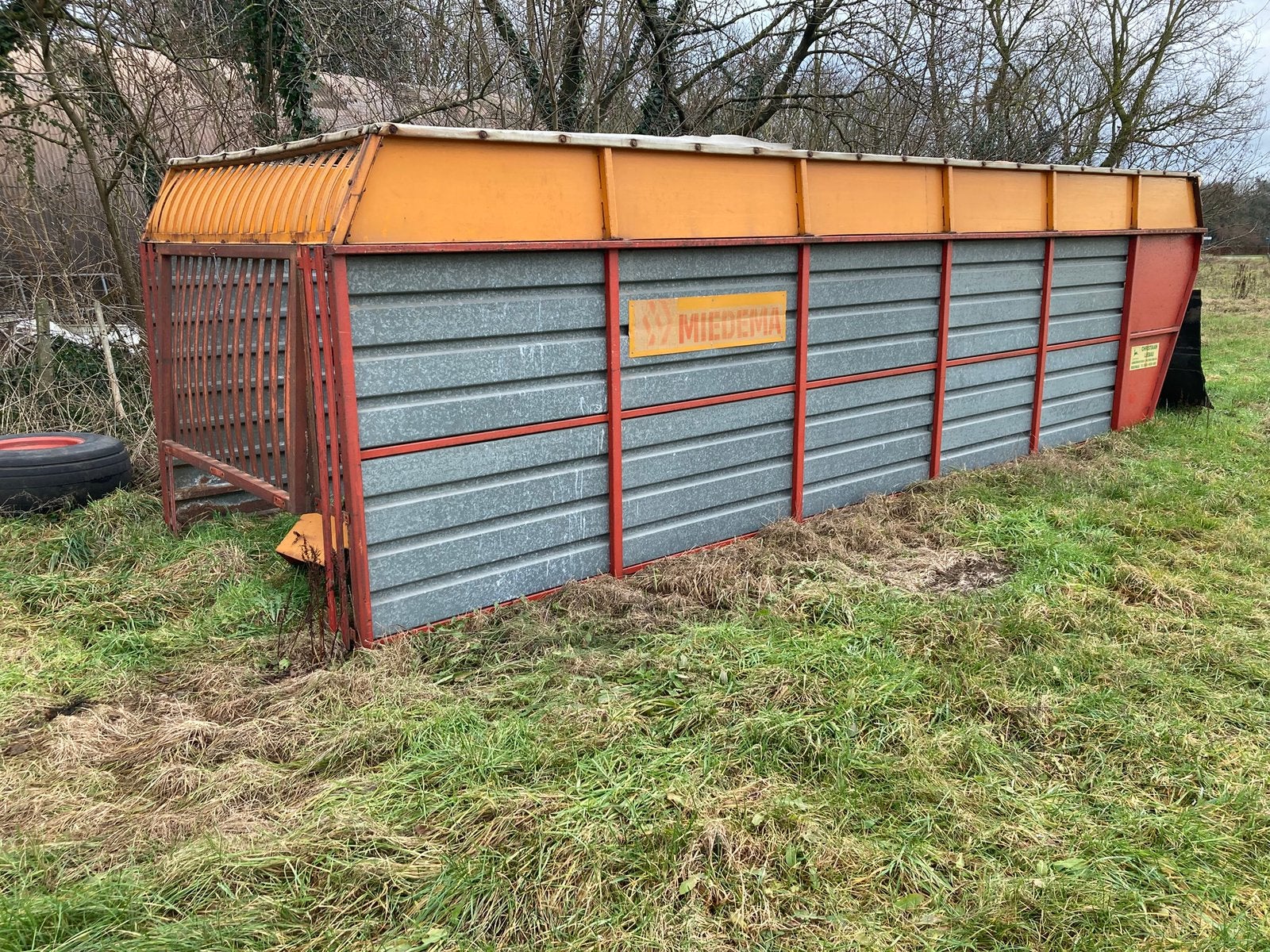 Bovenste bak/huif opraapwagen Miedema, Ophalen, Akkerbouw, Oogstmachine