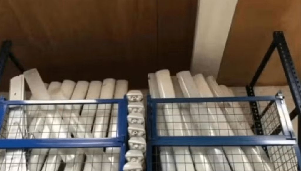 Groot lot Industriële LED Magazijnlampen, Huis en Inrichting, Lampen | Hanglampen, Gebruikt, Ophalen