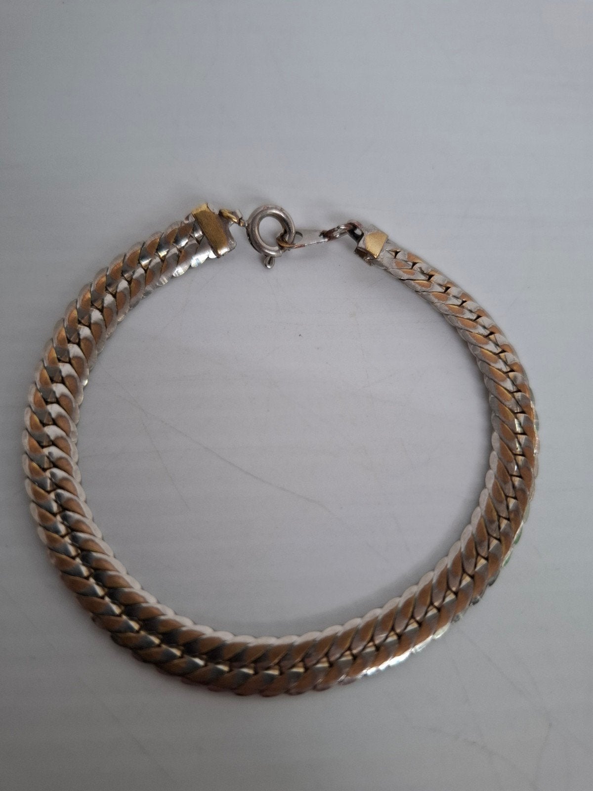 Bracelet en or et argent, Bijoux, Sacs & Beauté, Bracelets, Enlèvement ou Envoi, Utilisé, Or