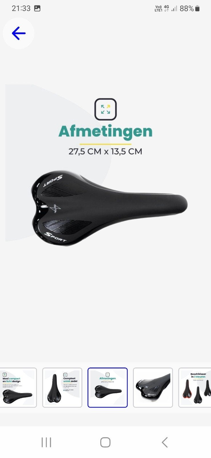 Selle de vélo Voltano Race/MTB, Enlèvement, Neuf, Racefiets, Selle