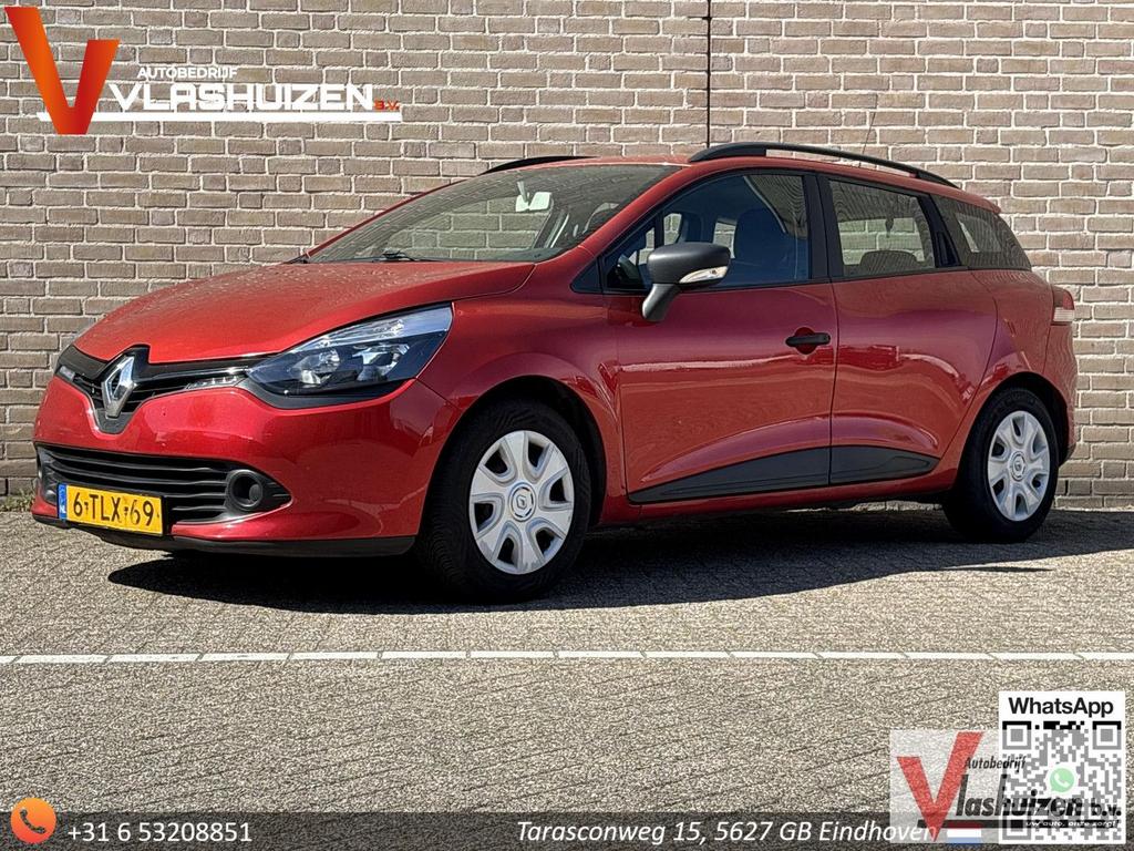 Renault Clio Estate 0.9 TCe Authentique | Airco | Cruise | T, Auto's, Renault, Bedrijf, Start-stop-systeem, 104 g/km, Rood