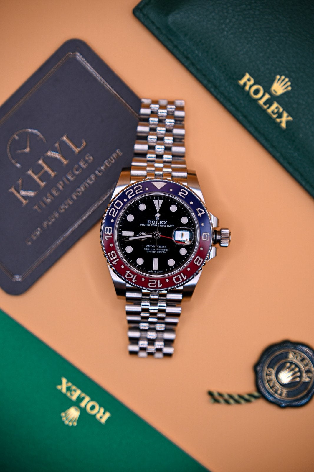 Rolex GMT Master II, Ophalen, Staal, Polshorloge, Zo goed als nieuw