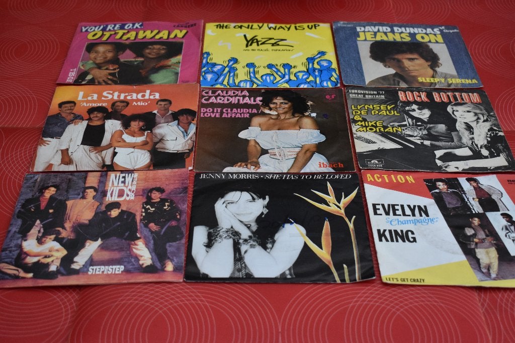 45t's alle genres voor vinyl lovers, Cd's en Dvd's, Vinyl | Hiphop en Rap, Ophalen of Verzenden, Voor 1985, Zo goed als nieuw
