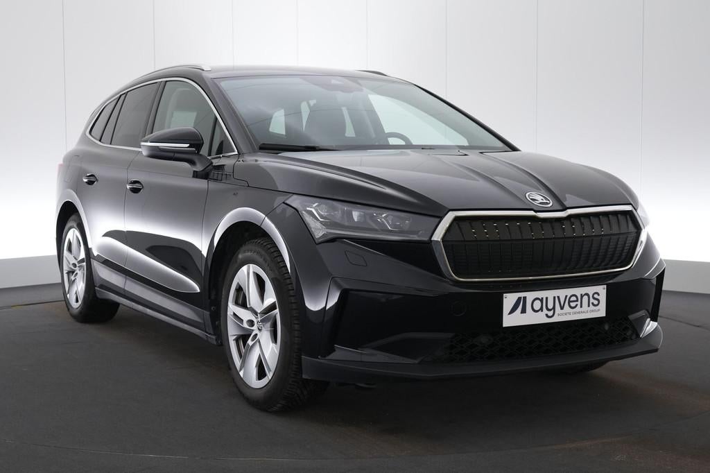 (2ESM545) SKODA ENYAQ, Auto's, Skoda, Automaat, Achterwielaandrijving, Zwart, 5 zetels