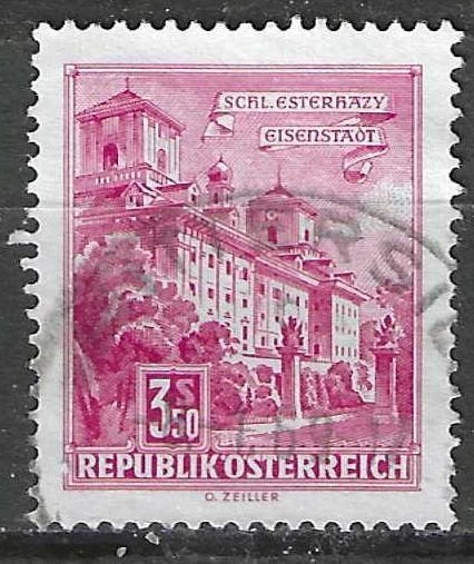 Autriche 1962/1970 - Yvert 959A - Château d'Esterhazy (ST), Envoi, Affranchi