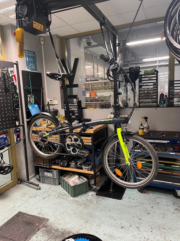 vouwfiets, Fietsen en Brommers, Fietsen | Vouwfietsen, Ophalen, Gebruikt, Totaal opvouwbaar
