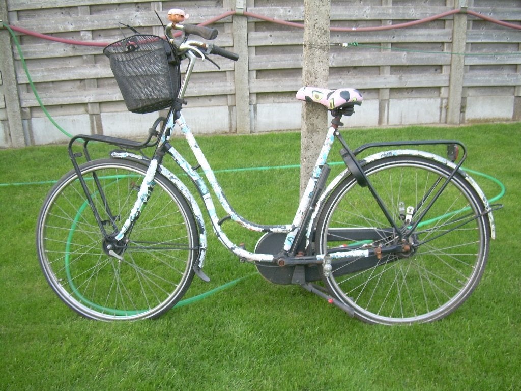 dames fiets , fiets rekken, lavabo 47 cm rond met kraan, Ophalen, Gebruikt, Versnellingen