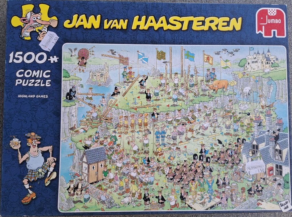 Puzzel Jan van Haasteren Highland Lands, Enlèvement, 500 à 1500 pièces, Utilisé, Puzzle