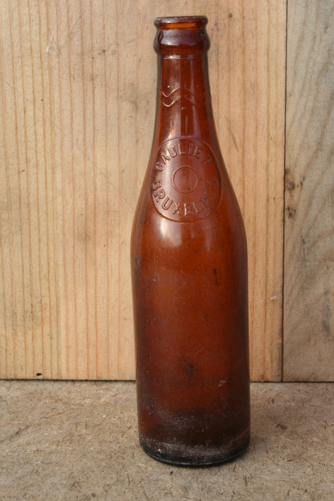 Brasserie Caulier BXL 33 cl 1953 Estaminet Bier, Ophalen of Verzenden, Zo goed als nieuw