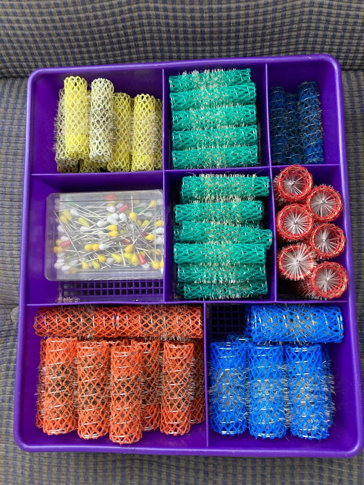 Professionele watergolf haarrollers+spelden, Ophalen, Zo goed als nieuw