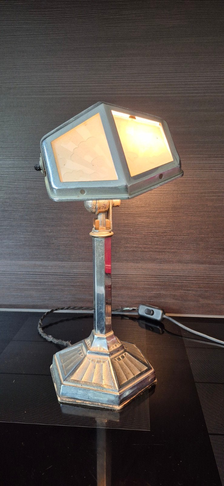 prachtige art deco tafellamp, Antiek en Kunst, Antiek | Verlichting, Ophalen of Verzenden