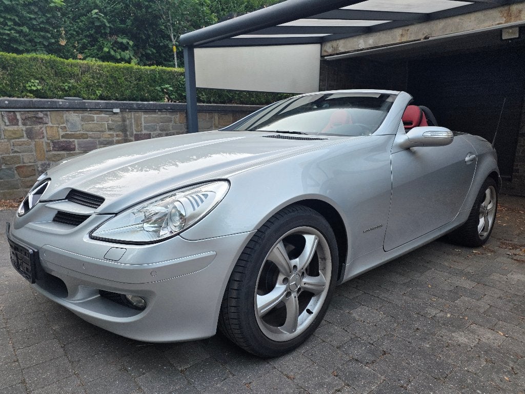 MERCEDES BENZ SLK 200K FULL OPTIONS ETAT QUASI NEUF, Autos, Cuir, Argent ou Gris, Achat, Carnet d'entretien