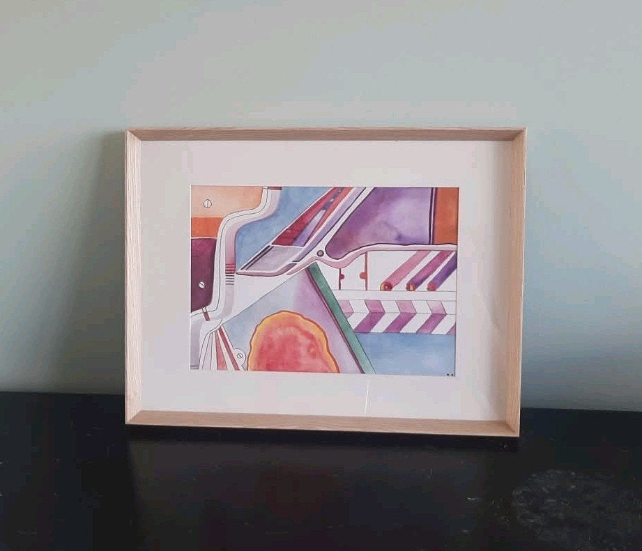 Schilderij - 21,0 x 29,7 cm, Enlèvement
