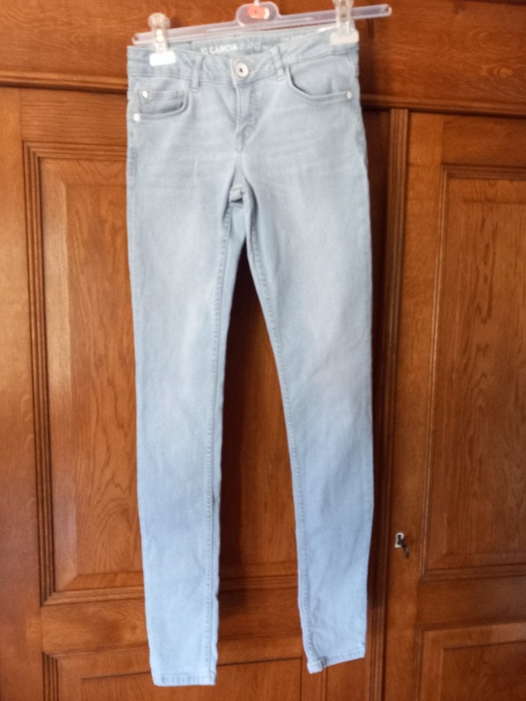 GARCIA - jeans slim - 5 poches - bleu clair - taille 164 cms, Pantalon, Garçon, Comme neuf, Garcia